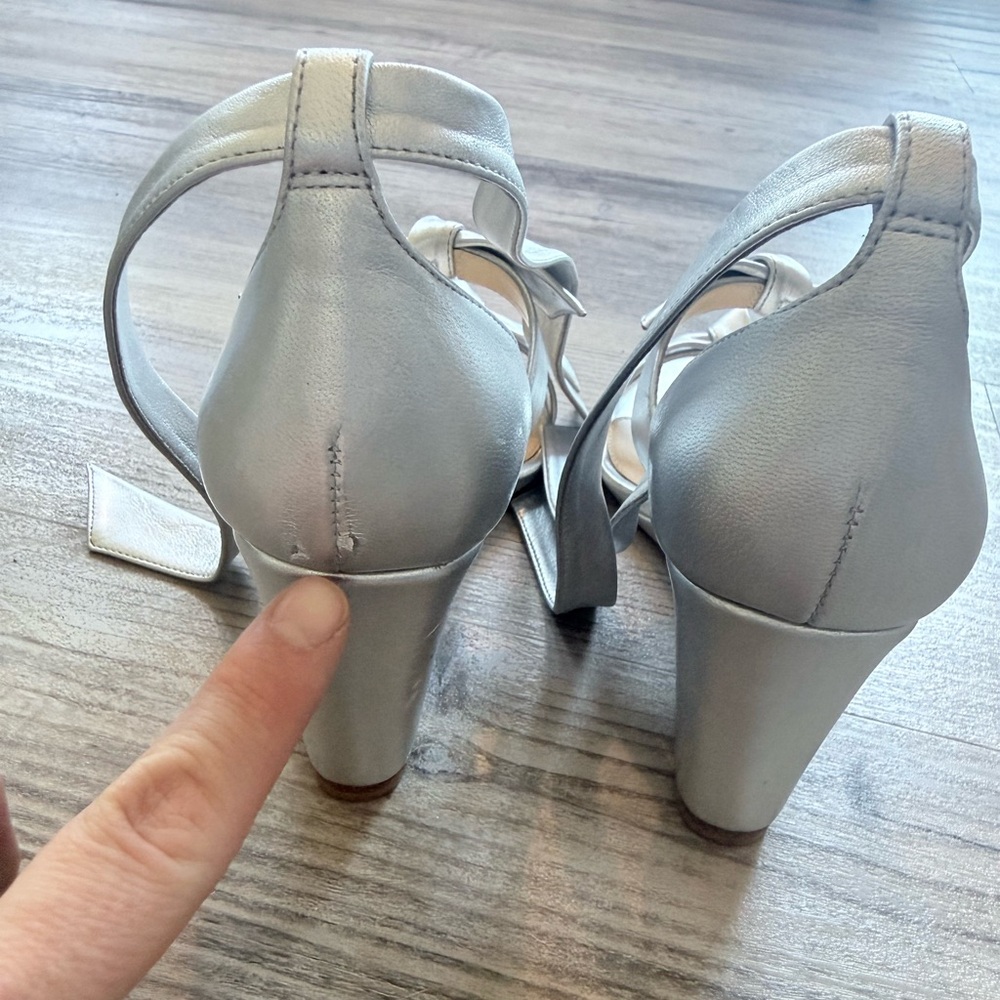 Alexandre Birman silver wedge size 37 - Picture 4 of 5
